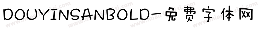 DOUYINSANBOLD字体转换