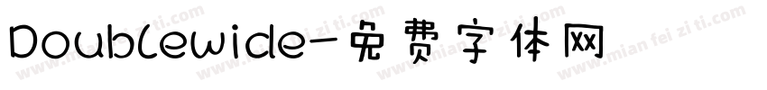 Doublewide字体转换