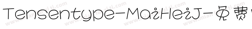 Tensentype-MaiHeiJ字体转换