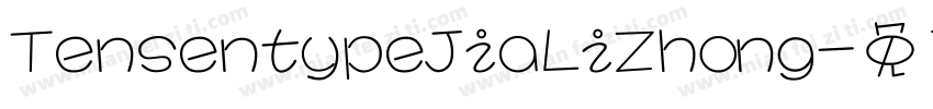 TensentypeJiaLiZhong字体转换