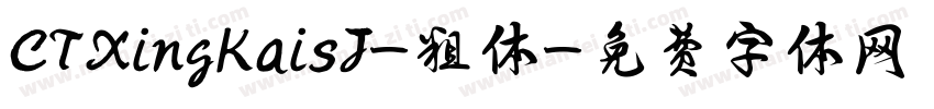 CTXingKaisJ-粗体字体转换