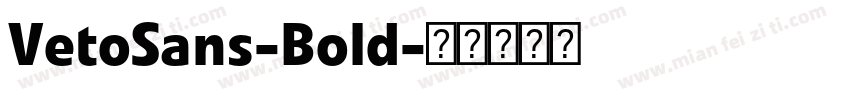 VetoSans-Bold字体转换