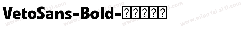 VetoSans-Bold字体转换