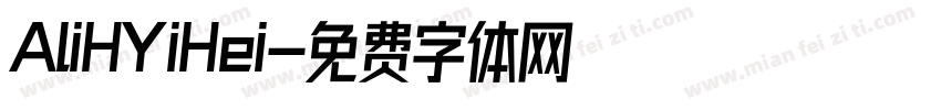 AliHYiHei字体转换
