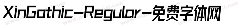 XinGothic-Regular字体转换