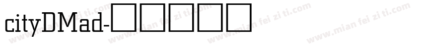 cityDMad字体转换