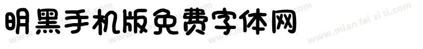 明黑_R手机版字体转换