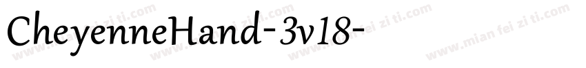 CheyenneHand-3v18字体转换
