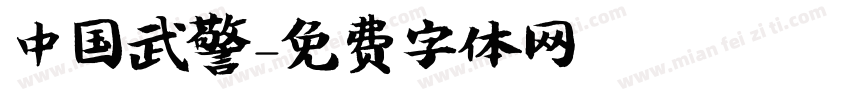 中国武警字体转换