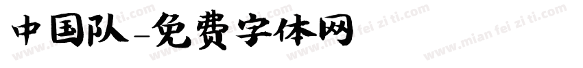 中国队字体转换