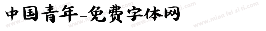 中国青年字体转换