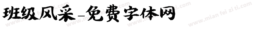 班级风采字体转换
