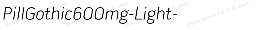 PillGothic600mg-Light字体转换