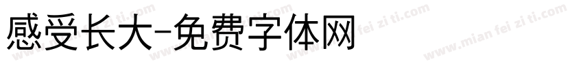 感受长大字体转换