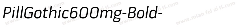 PillGothic600mg-Bold字体转换