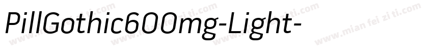 PillGothic600mg-Light字体转换