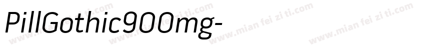 PillGothic900mg字体转换