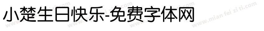 小楚生日快乐字体转换