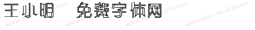 王小明字体转换
