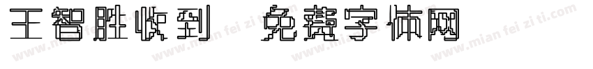王智胜收到字体转换
