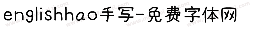 englishhao手写字体转换