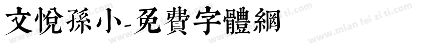 文悦孙小字体转换