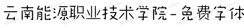 云南能源职业技术学院字体转换