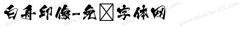 白舟印像字体转换