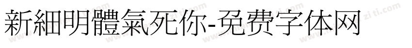 新細明體氣死你字体转换