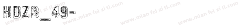 hdzb_49字体转换