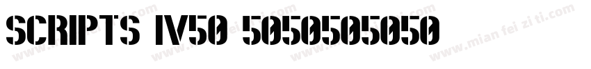 SCRIPTS-IV50字体转换
