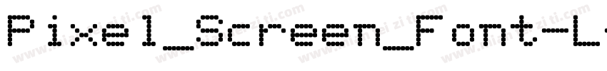 Pixel_Screen_Font-L字体转换