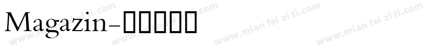 Magazin字体转换