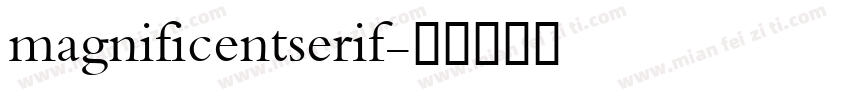 magnificentserif字体转换