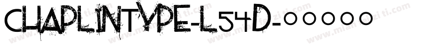 ChaplinType-l54d字体转换