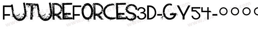 FutureForces3D-gY54字体转换