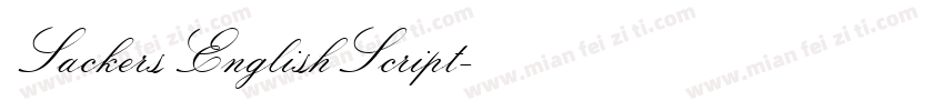 SackersEnglishScript字体转换