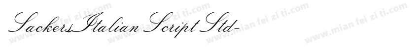 SackersItalianScriptStd字体转换