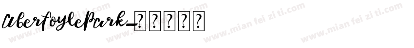 AberfoylePark字体转换