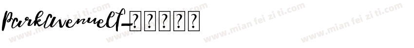 ParkAvenueEF字体转换