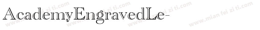 AcademyEngravedLe字体转换