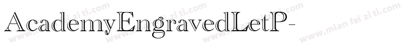 AcademyEngravedLetP字体转换