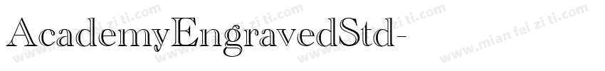 AcademyEngravedStd字体转换