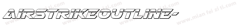 AirstrikeOutline字体转换