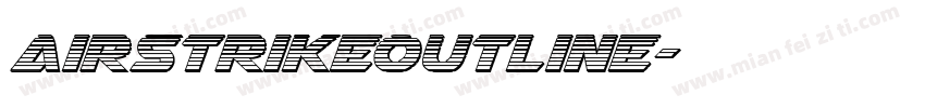 AirstrikeOutline字体转换