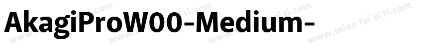 AkagiProW00-Medium字体转换
