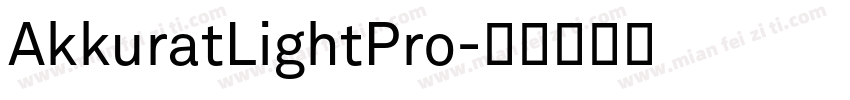 AkkuratLightPro字体转换