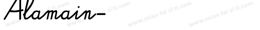Alamain字体转换