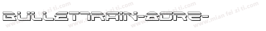 BulletTrain-8ORz字体转换
