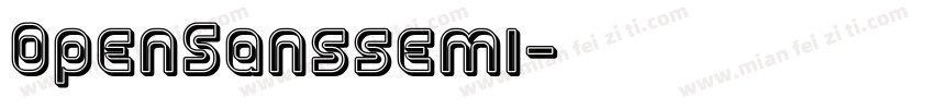 OpenSanssemi字体转换